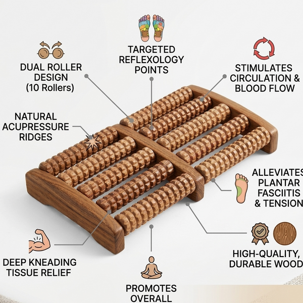 Wooden Foot Massager