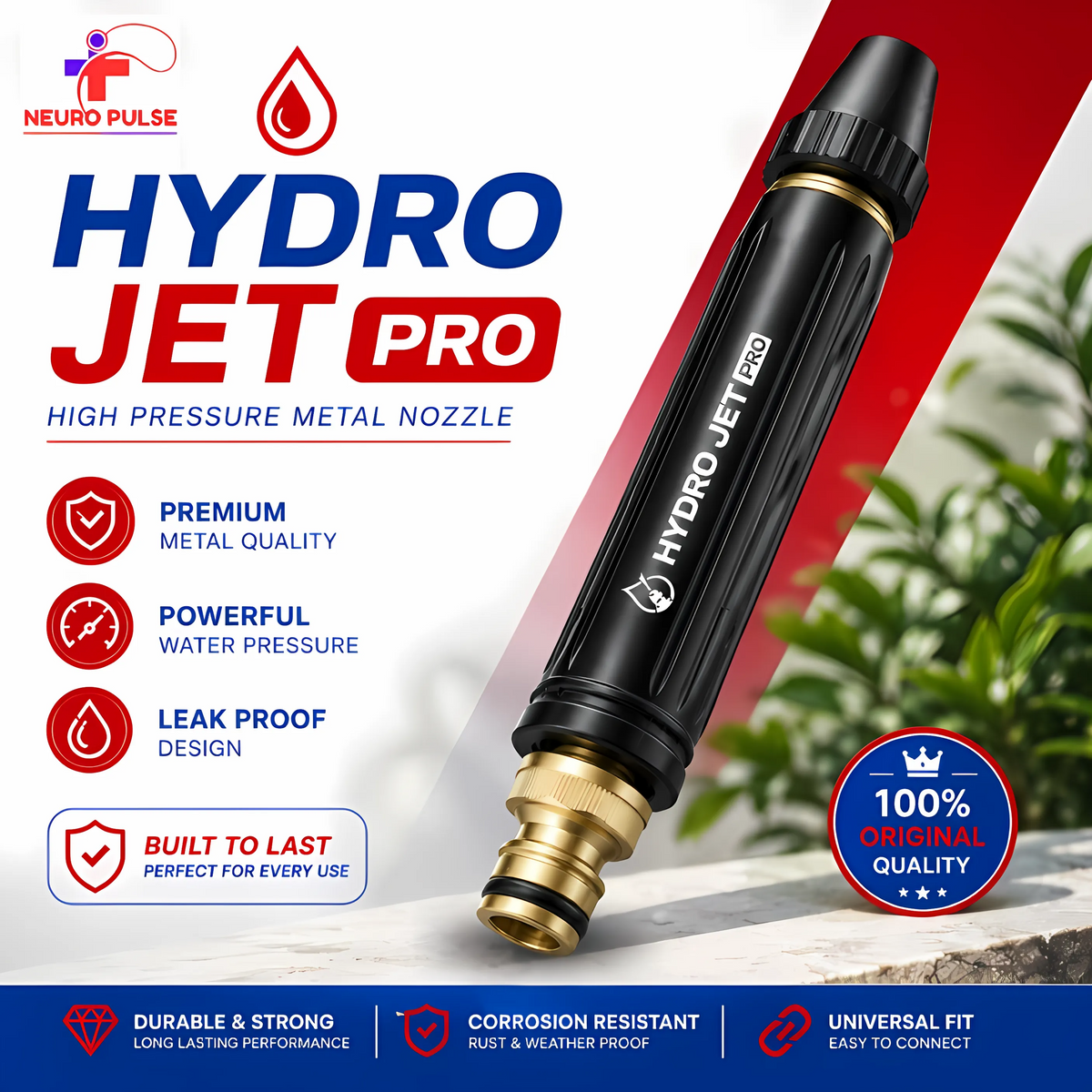 HYDRO  JET  PRO - HIGH  PRESSURE  WATER  SPRAY  NOZZLE