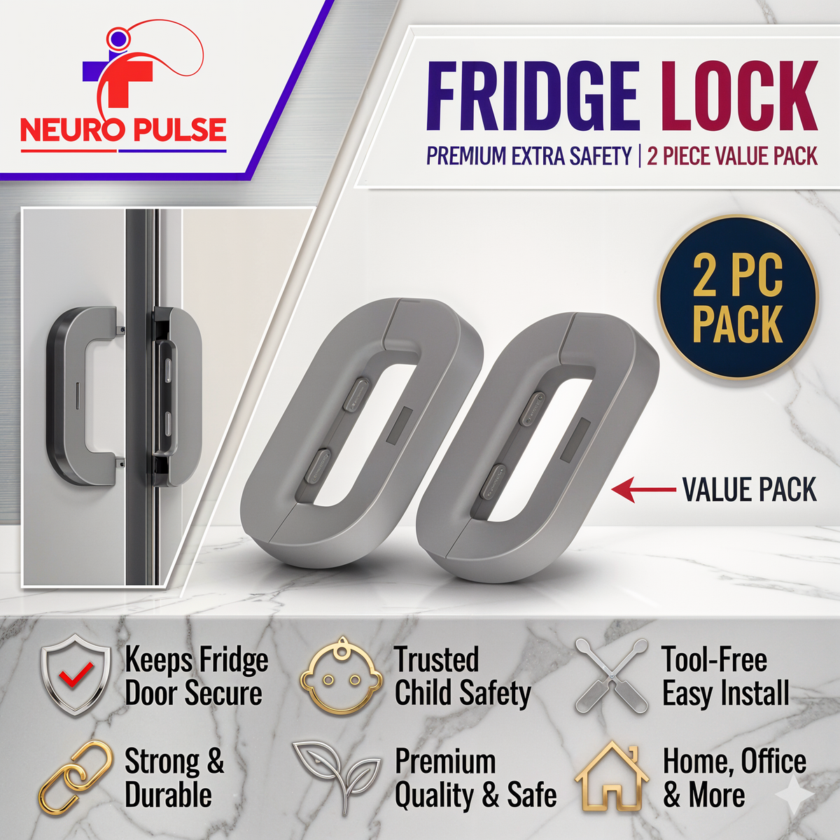 Fridge Door Lock – Smart Safety & Strong Protection for Your Fridge